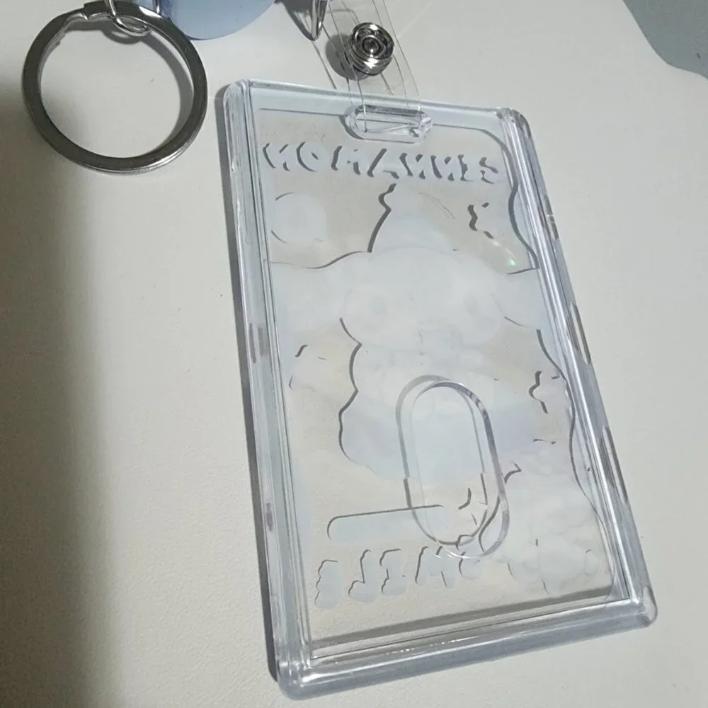 Brand New CINNAMON I.D Holder Keychain
